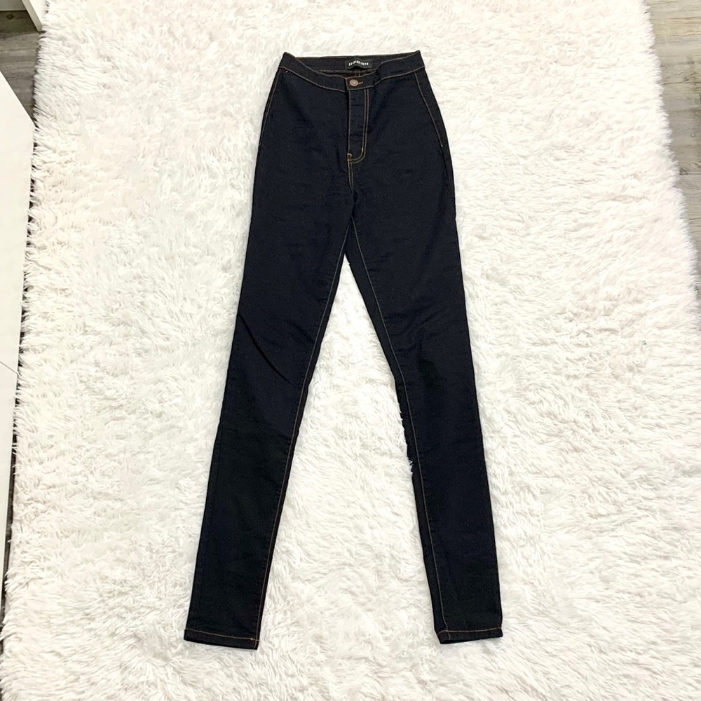 Indigo High Waisted Skinny Jeans